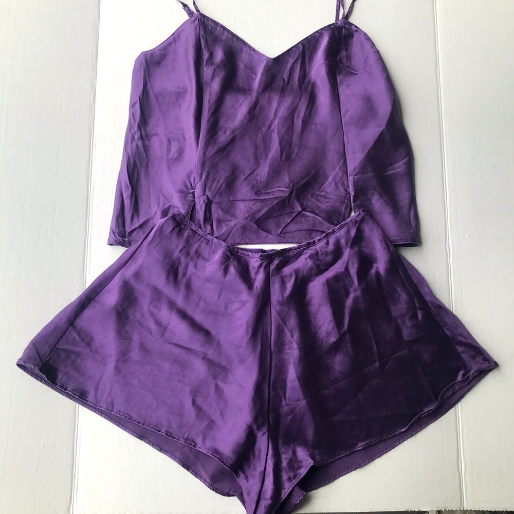 Victoria’s Secret Vintage Silk Camisole and Sleep Short Set